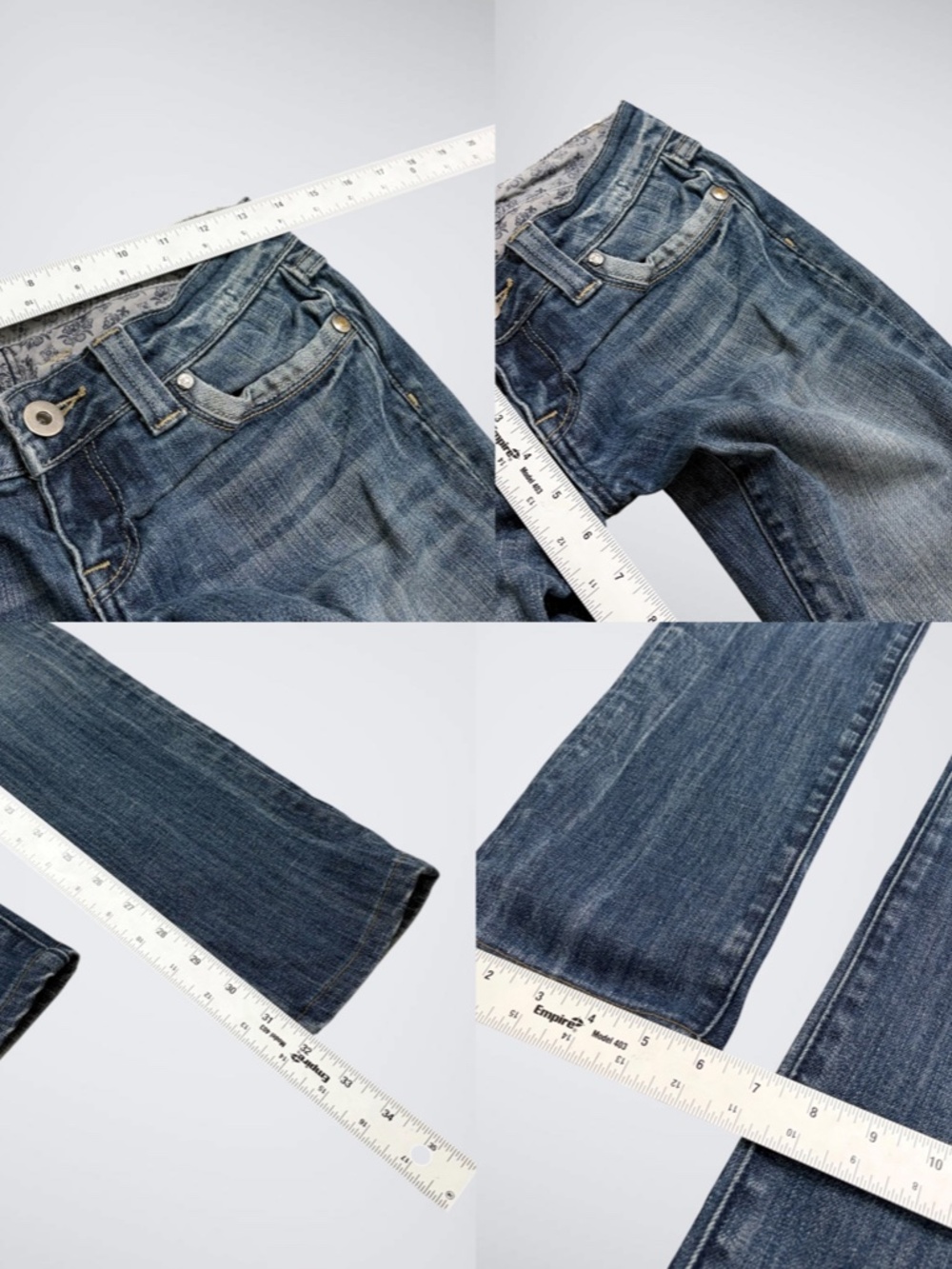 Euro Archive De Bijenkorf Ultra Low Rise Slim Jeans - Picture 7 of 7